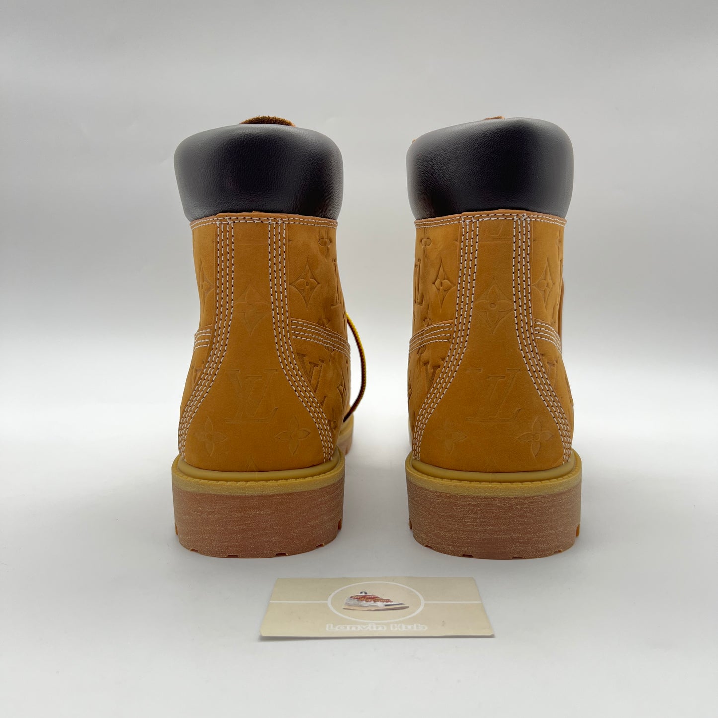 LV x Timberland Beige Ankle Boots