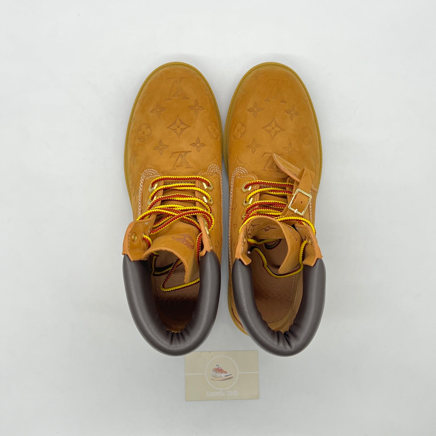 LV x Timberland Beige Ankle Boots