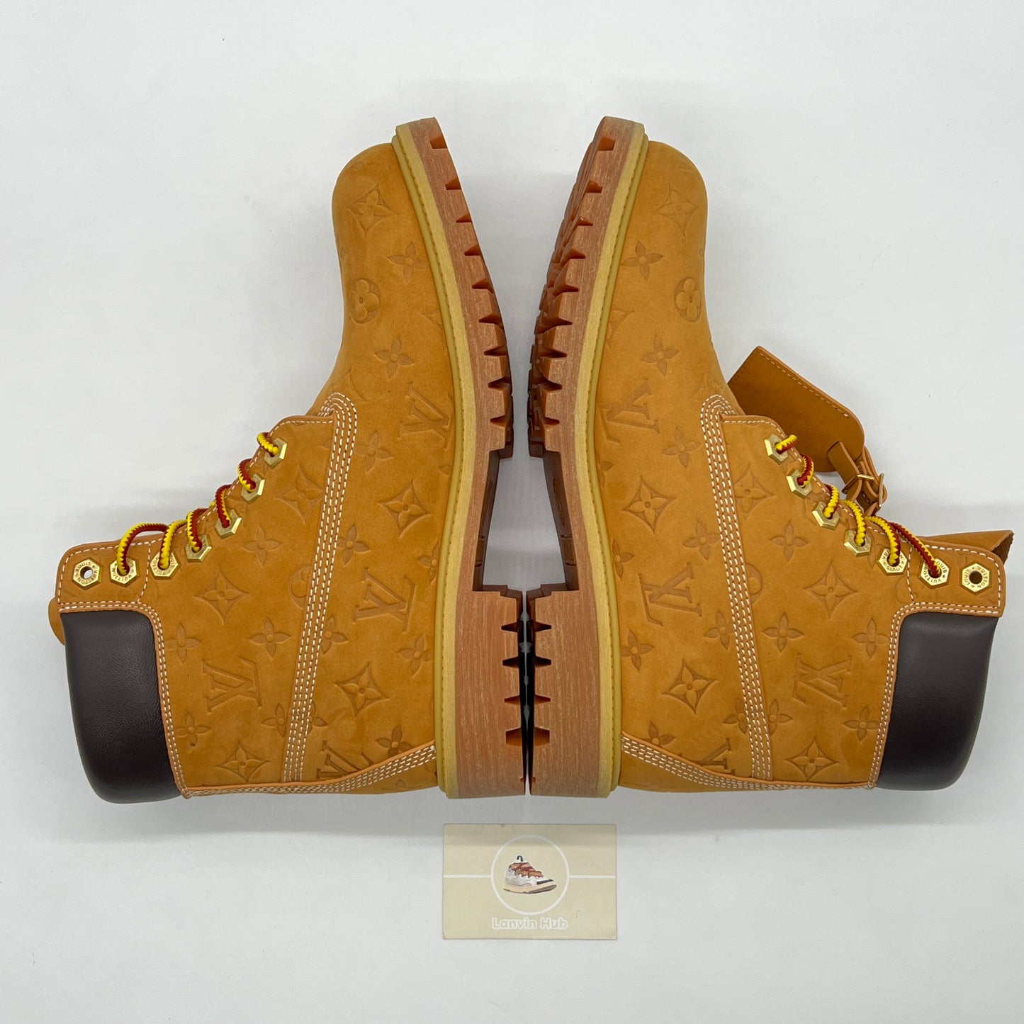 LV x Timberland Beige Ankle Boots