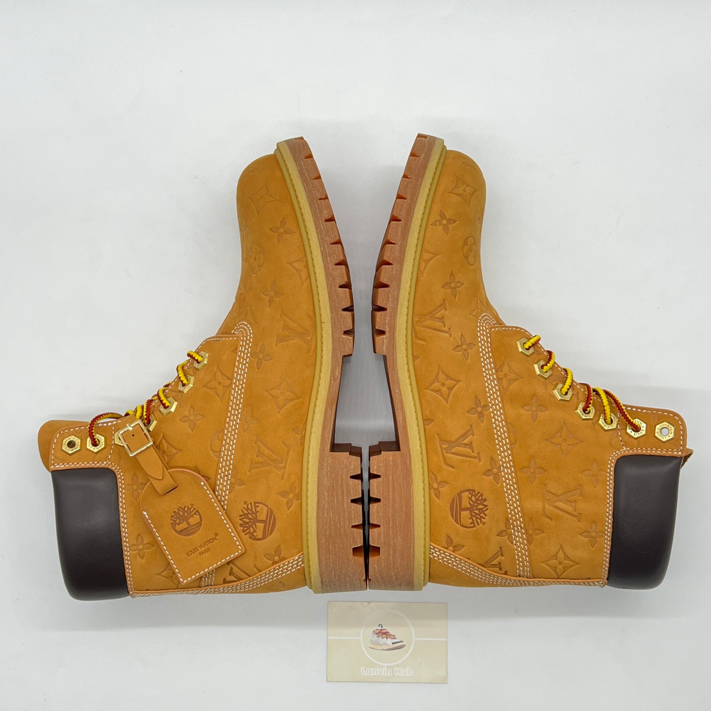 LV x Timberland Beige Ankle Boots