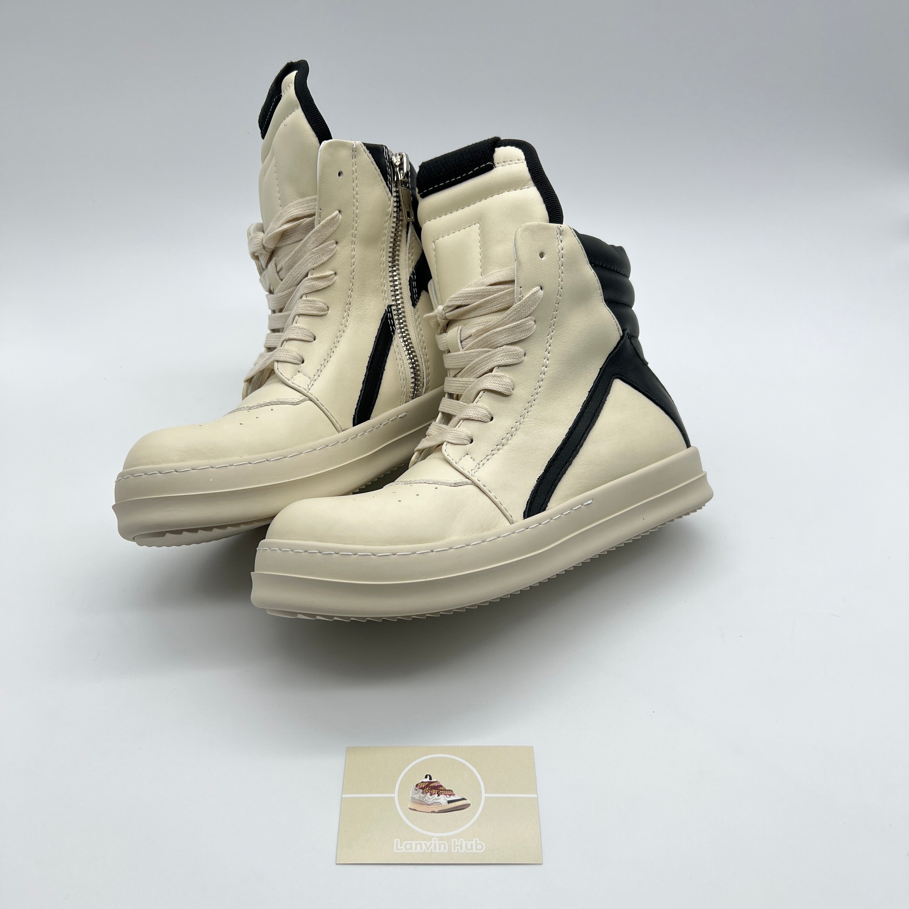 Geobaskets Box Rick Owens Geobaskets White – Lanvin Hub