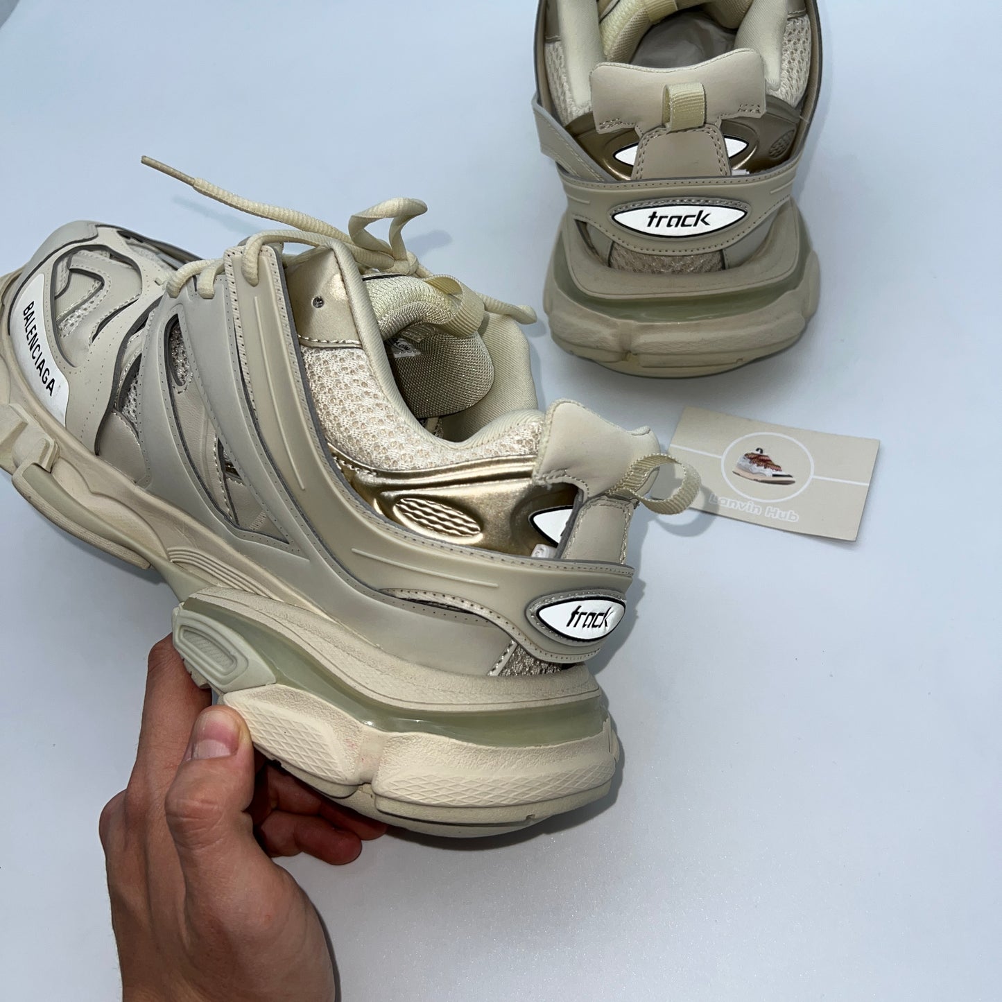 Balenciaga Track Gold Beige