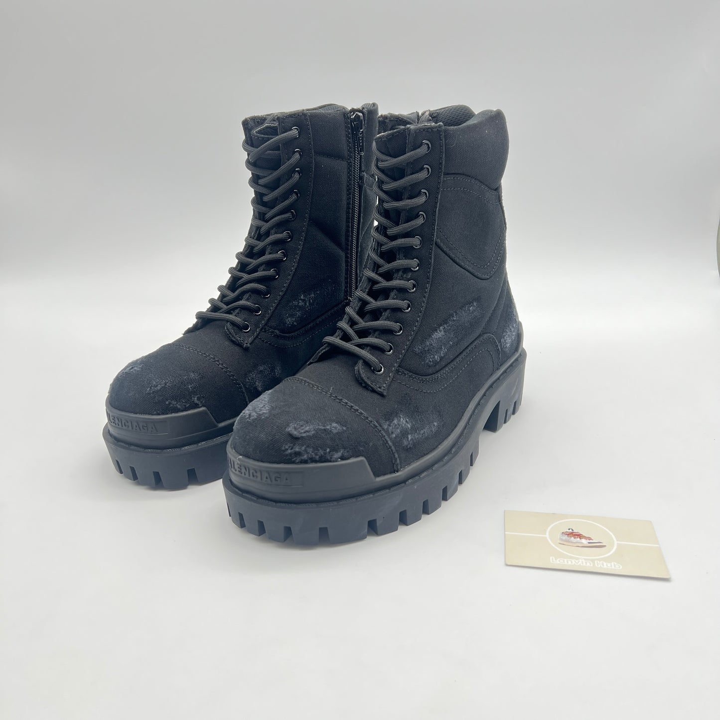 Balenciaga Combat Strike Boots Black