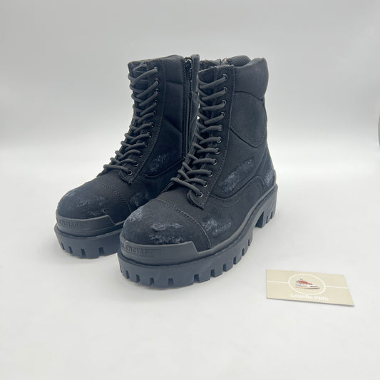 Balenciaga Combat Strike Boots Black