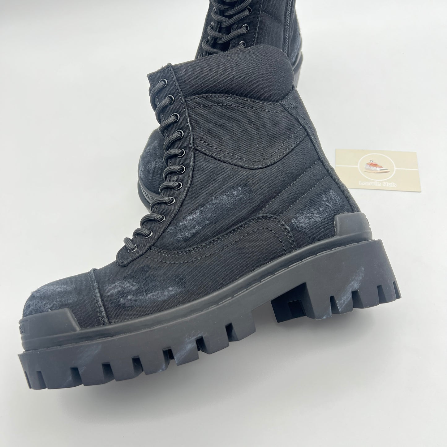 Balenciaga Combat Strike Boots Black