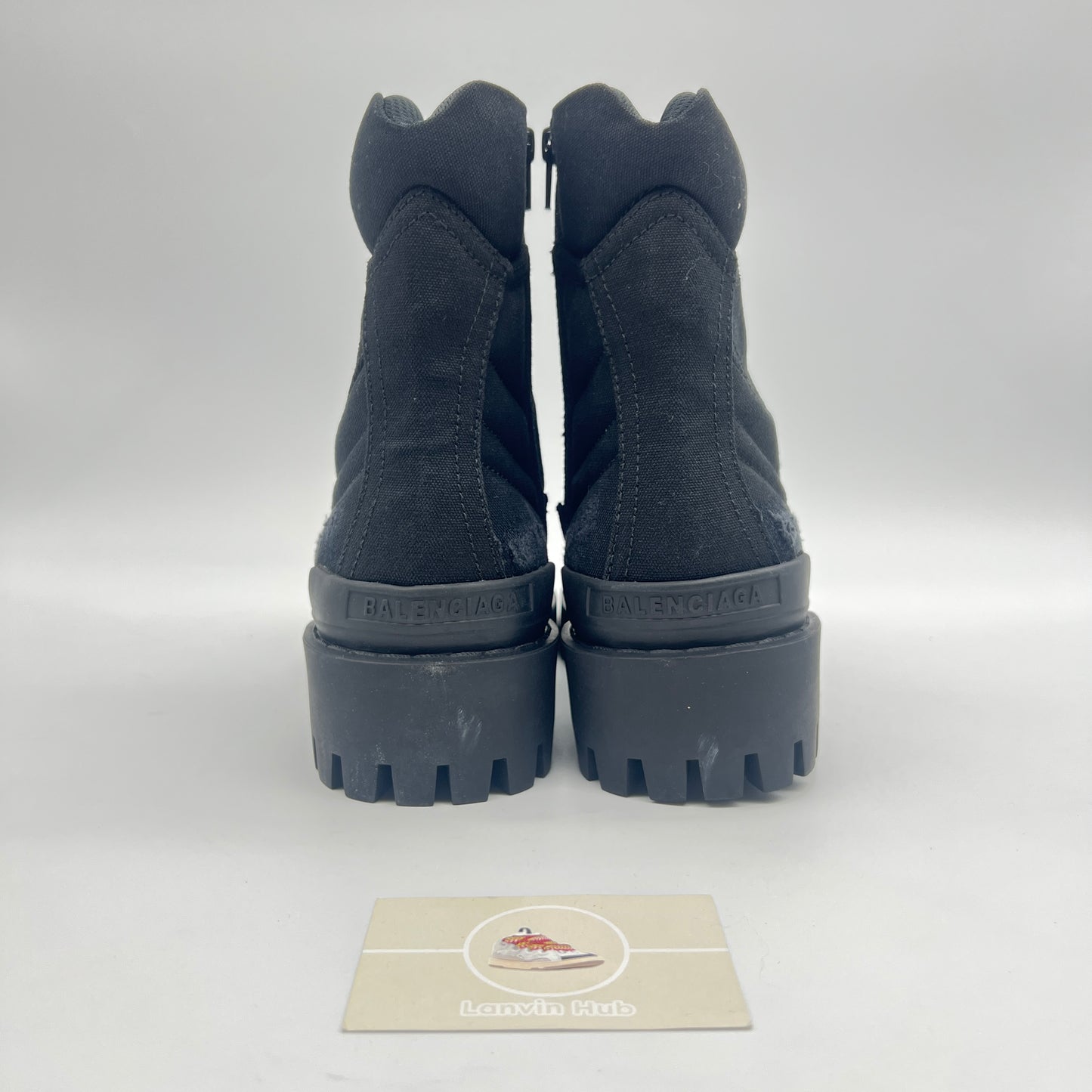 Balenciaga Combat Strike Boots Black