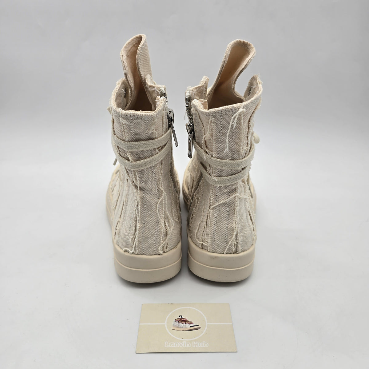 Rick Owens Slashed White