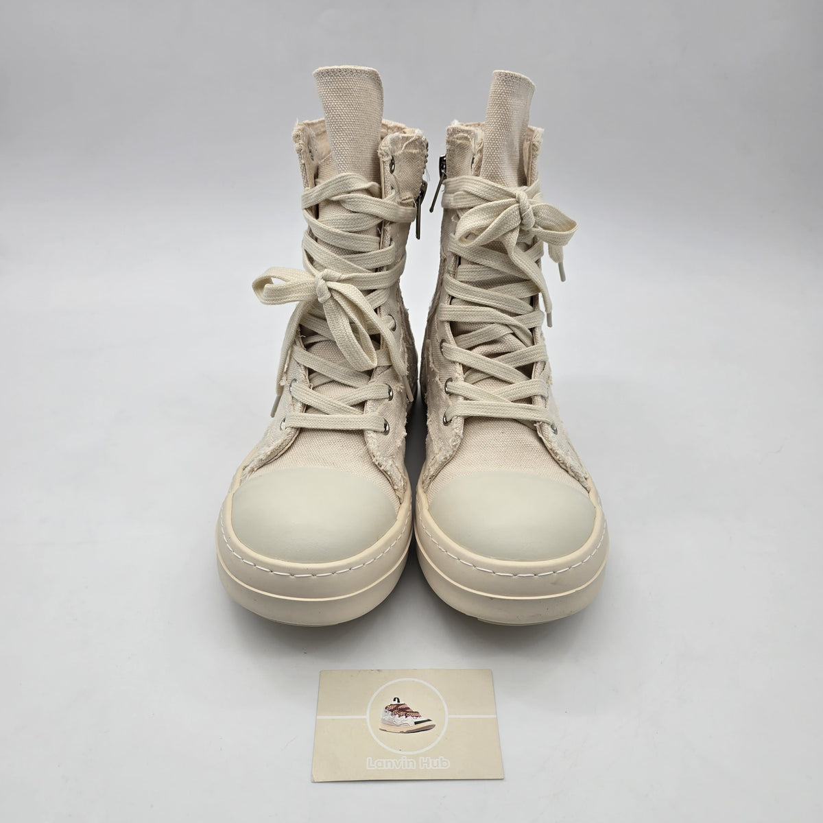 Rick Owens Slashed White