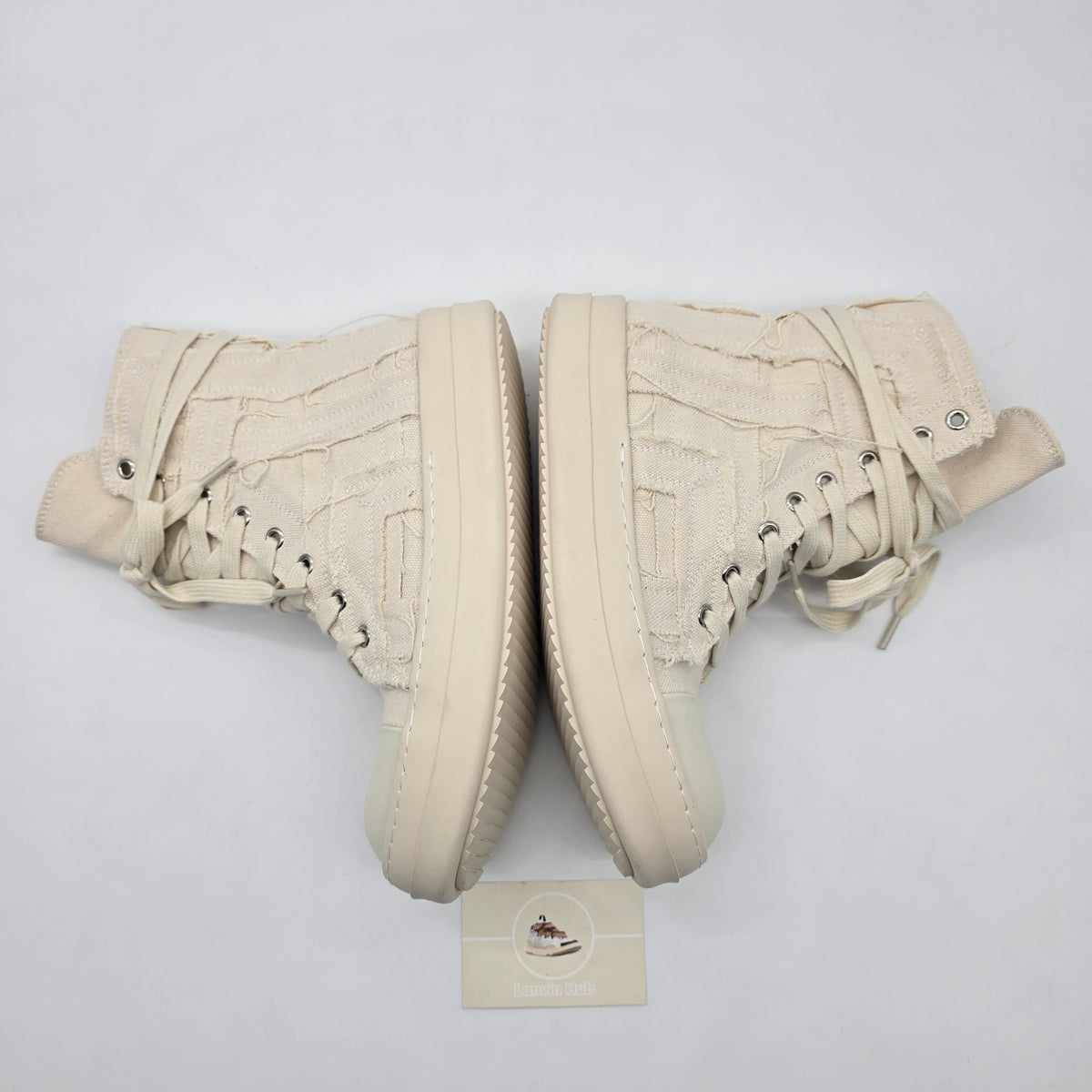 Rick Owens Slashed White